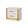 Obsession Contemporary Style 2-Drawer Nightstand Made with Wood & Gold Finish same asG150108858 (NJ inventory) - 4 of 4