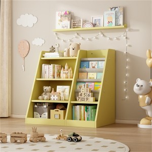 SKRAN Multi-Functional Wooden Toy Storage Organizer Cabinet Kids Bookshelf Children Bookcase Toddler Book Rack for Playroom Bedroom Nursery - 1 of 4