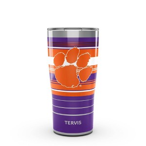 NCAA Clemson Tigers 20oz Hype Stripes Stainless Steel Tumbler - 1 of 4