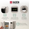 Haden Dorset 12 Cup Programmable Vintage Retro Home Coffee Maker Machine with Vintage Retro 0.7 Cu Ft 700W Countertop Microwave Oven, Putty - 3 of 4