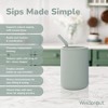 WeeSprout Silicone Baby Cups With Straws and Lids, 4 & 8 oz Options, Set of 2, Food Grade Toddler Training Container, Built In Straw Stoppers - 3 of 4