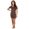 Leveret Womens Two Piece Short Cotton Pajamas - 2 of 4
