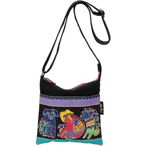 Laurel Burch Artistic Totes Crossbody 10"X10"-Dogs & Doggies - 1 of 1