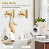 Itopfox 5 Piece Bathroom Hardware Set Brushed Gold Stainless Steel Towel Bar Toilet Paper Holder with Shelf Wall Mounted Accessories Kit for Bathroom - 4 of 4