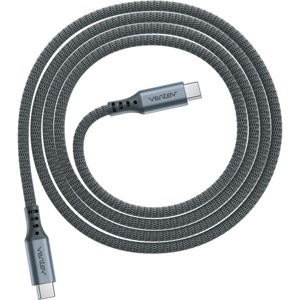 Ventev Alloy Usb C To Usb C High Speed Ultradurable 4 Foot Cable Gray - 1 of 2