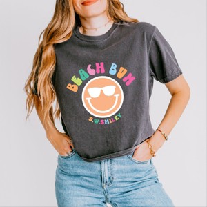 Simply Sage Market S.W.Smiley Beach Bum Smiley Face Boxy Crop Top - 1 of 4