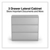 Alera Lateral File, 3 Legal/Letter/A4/A5-Size File Drawers, Light Gray, 42" x 18.63" x 40.25" - 2 of 4