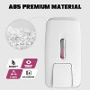 LunaLulinlk Soap Dispenser 28oz/800ml Wall-Mounted No-Drip Gel/Liquid ABS,White - 2 of 4