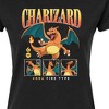 Women's - Pokémon - Charizard Multiple Poses Fitted Graphic T-Shirt - 2 of 3