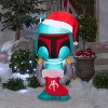 Star Wars Christmas Airblown Inflatable Boba Fett with Stocking, 4 ft Tall, Green - 2 of 4