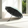 Unique Bargains Umbrella Manual 10-rib Swaying Flowers Sun Protection Vinyl Impact Cloth 43.31"x25.98" 1 Pcs - 2 of 4