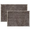 LunaLulinlk 15-Piece Geometric Polyester Shower Curtain Set, Beige - 4 of 4