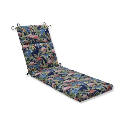 Flamingoing Lagoon Outdoor Chaise Lounge Cushion Blue - Pillow Perfect