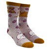 Crazy Dog T-Shirts Women's Cat Yoga Socks Funny Stretch Exercise Workout Pet Kitty Lover Graphic Footwear - 2 of 4