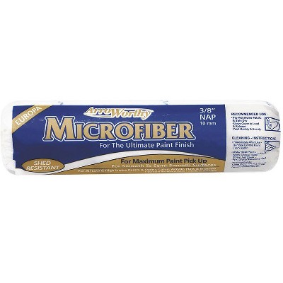 ArroWorthy Microfiber 14 in. W X 3/8 in. Mini Paint Roller Cover 1 pk