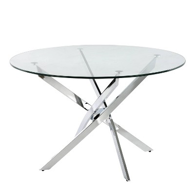 target glass dining table