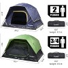 Cesicia Camping Tent fit 2-4 Person, Waterproof Windproof Double Layer with Rainfly, for Backpacking, Hiking, Mountaineering, Outdoor - 2 of 4
