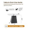 44"x44" Outdoor Squircle Dining Table with White Sintered Stone Top,Pyramid Aluminum Base,Umbrella Hole,Weatherproof–The Pop Home - 4 of 4