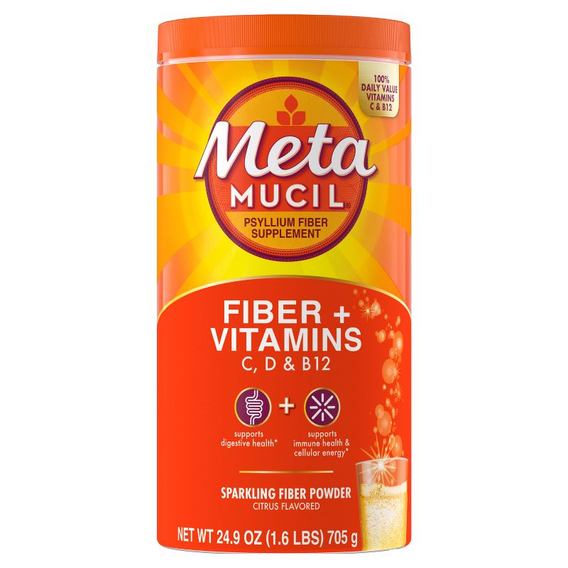 Metamucil Fiber + Vitamins Powder - Citrus - 24.9oz, 2 of 11
