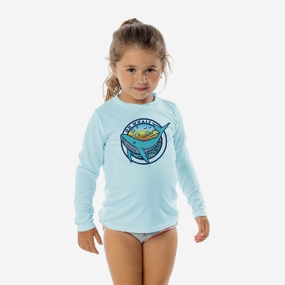 Vapor Apparel UPF 50+ UV Sun Protection Toddler Long Sleeve Rash Guard Swim Shirt