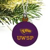 University of Wisconsin-Stevens Point Primary Logo Mini Small Tiny Wood Christmas Tree Holiday Ornament - 3 of 4