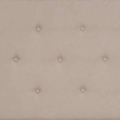 Beige Full Double Tufted Upholstered Platform Bed with Slats