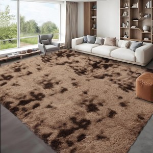 Rugs for Large Living Room Rug Washable Chenille Shag Carpet Non Slip Boho Bedroom Nursery Rug - 1 of 4