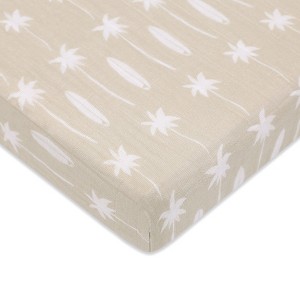 Babyletto Mini Crib Sheet in GOTS Certified Organic Muslin Cotton - 1 of 4