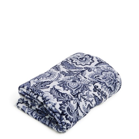 Vera Bradley Women's Fleece Plush Throw Blanket Full/queen Java Navy ...