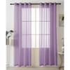 Home Mart Goods Lavender Sheer Window Grommet Curtain Set 84" Inches Long ( 2 Panels) - 2 of 4