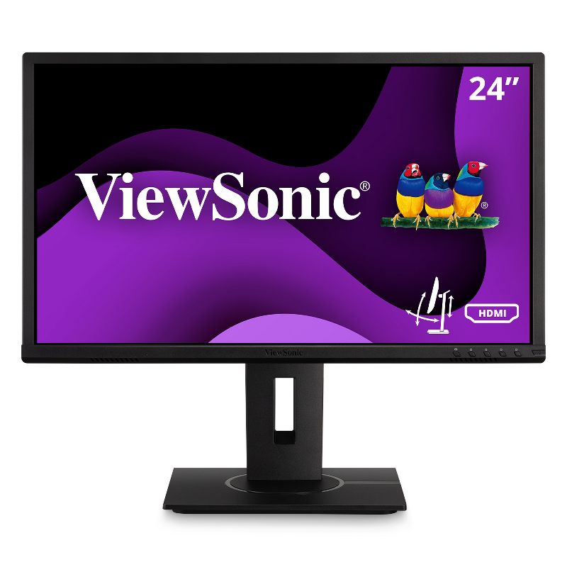ViewSonic VG2440 24 Inch IPS 1080p Ergonomic Monitor with Integrate vDisplyManager HDMI DisplayPort VGA USB Inputs for Home and Office, 1 of 9