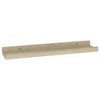 vidaXL Wall Shelves 2 pcs Sonoma Oak 15.7"x3.5"x1.2" - 4 of 4