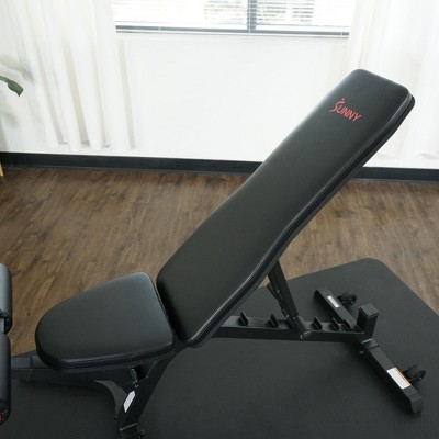 Power Zone Adjustable Black Utility Weight Bench with Eco Foam