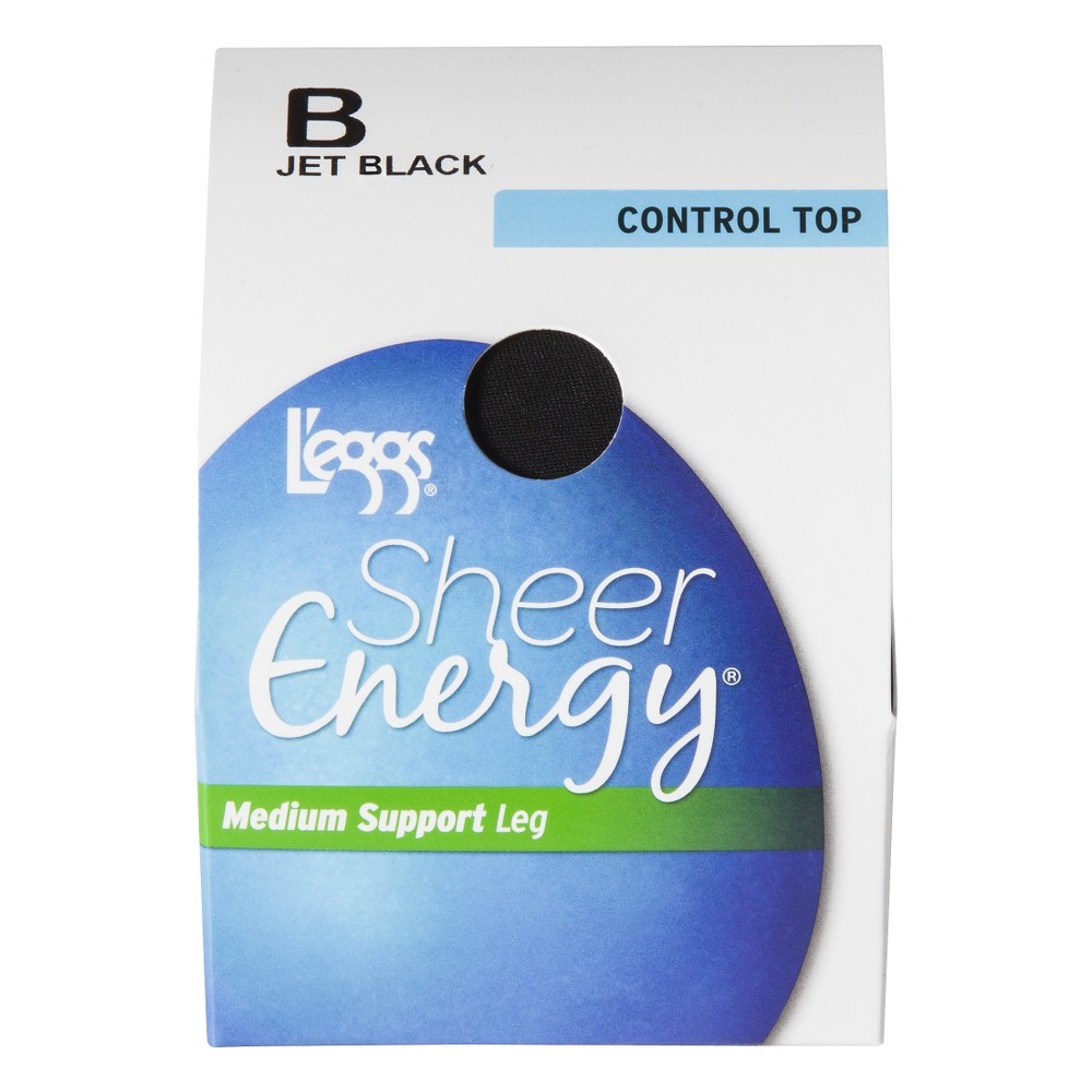 UPC 074200655094 product image for L'eggs Women's Sheer Energy Control Top - Jet Black M | upcitemdb.com