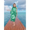 LA LEELA Women's Swimwear Bathing Suit Holiday Sarong Wrap Cover up Beachwear Pareo Swimsuit Wraps One Size Green, Abstract - 4 of 4