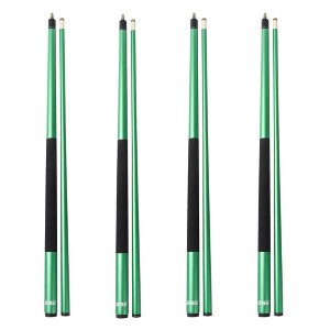 GSE Set of 4 Fiberglass Graphite Composite Billiard Pool Cue Sticks, 58" 2-Piece Pool Cues for Bar/House Use - 1 of 4