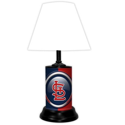 MLB 18-inch Desk/Table Lamp with Shade, with Team Logo, Saint Louis Cardinals