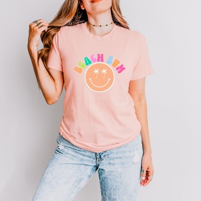 Simply Sage Market Beach Bum Smiley Face Short Sleeve Tee