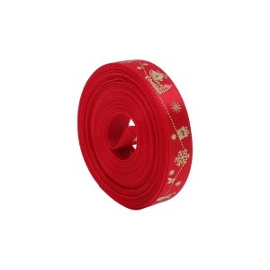 Unique Bargains Gift Wrap Ribbons Polyester Red 179.13"x0.39" 1 Pc - 1 of 4