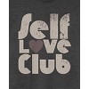 Self Love Club Men's Charcoal Heather Short Sleeve Crew Neck Tee - 2 of 3