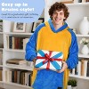 Catalonia Full Body Oversized Blanket Hoodied Sweatshirt for Women Men, Warm Fuzzy Wearable Fleece Flannel Blanket Pullover, Cozy Gift - 4 of 4