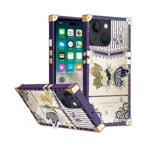 Entronix Case Compatible with iPhone 15 Plus - [Rectangular] Luxury Butterfly Grip Stand - 1 of 4