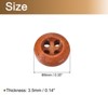 Unique Bargains Wooded Sewing DIY Craft Clothing Sewing Round Buttons 50 Pcs - 2 of 4