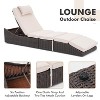 IULULU Lounge Chair Outdoor PE Wicker – Adjustable Backrest, Removable Cushion - 4 of 4