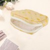 Unique Bargains Lady Portable Square Lipstick Bag Yellow 1 Pc - 3 of 4
