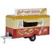 Mobile Trailer "Bob's Hot Dogs" Red and Yellow with Graphics 1/148 (N) Scale Diecast Model Car by Oxford Diecast - 2 of 3