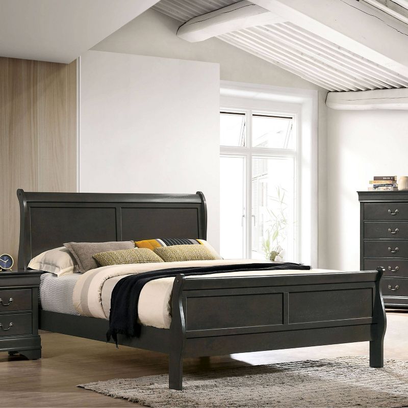 Sliver Sleigh Panel Bed - HOMES: Inside + Out, 3 of 9
