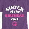 Girls' - Barbie - Sister Of The Birthday Girl Fitted Short Sleeve Graphic T-Shirt - 2 of 4
