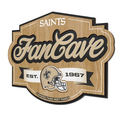 Nfl New Orleans Saints Fan Cave Sign : Target