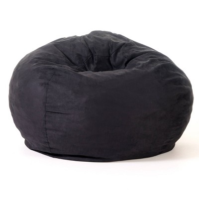 6' Large Bean Bag Lounger With Memory Foam Filling And Washable Cover  Charcoal - Relax Sacks : Target